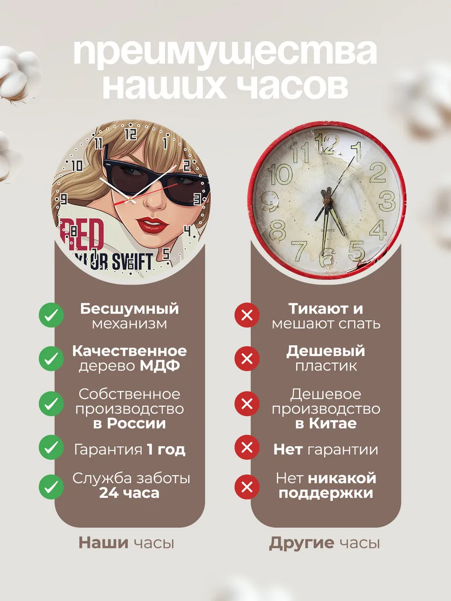 Часы настенные "Taylor Swift" — фото 10