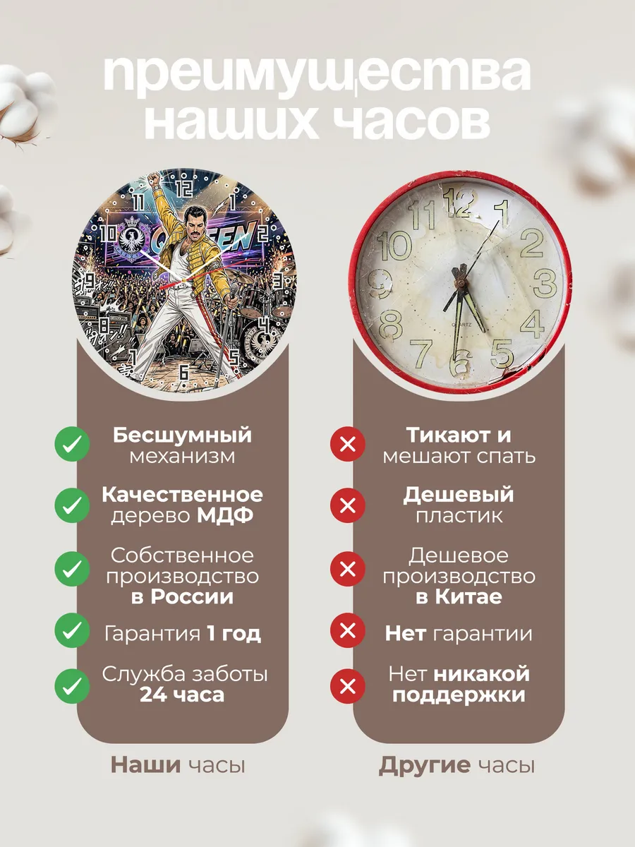 Часы настенные "Queen" — фото 2