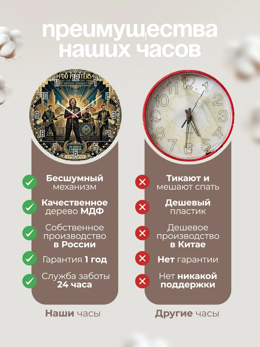 Часы настенные "Foo Fighters" — фото 2