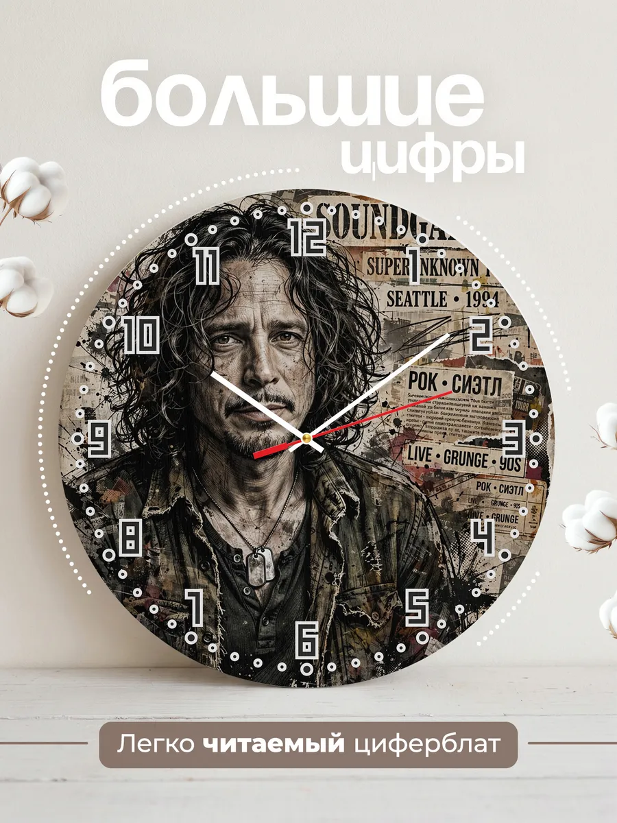 Часы настенные "Soundgarden" — фото 4