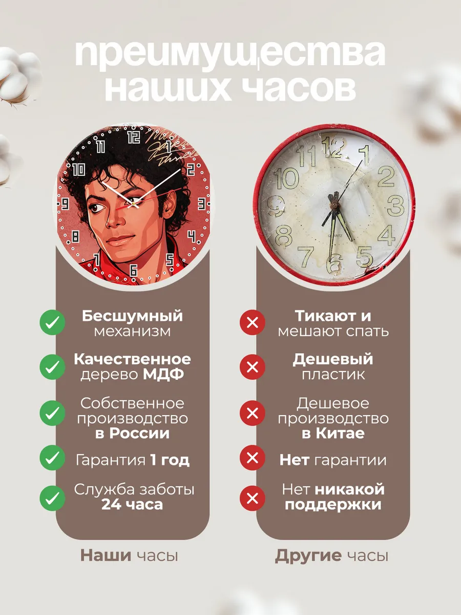 Часы настенные "Michael Jackson" — фото 2
