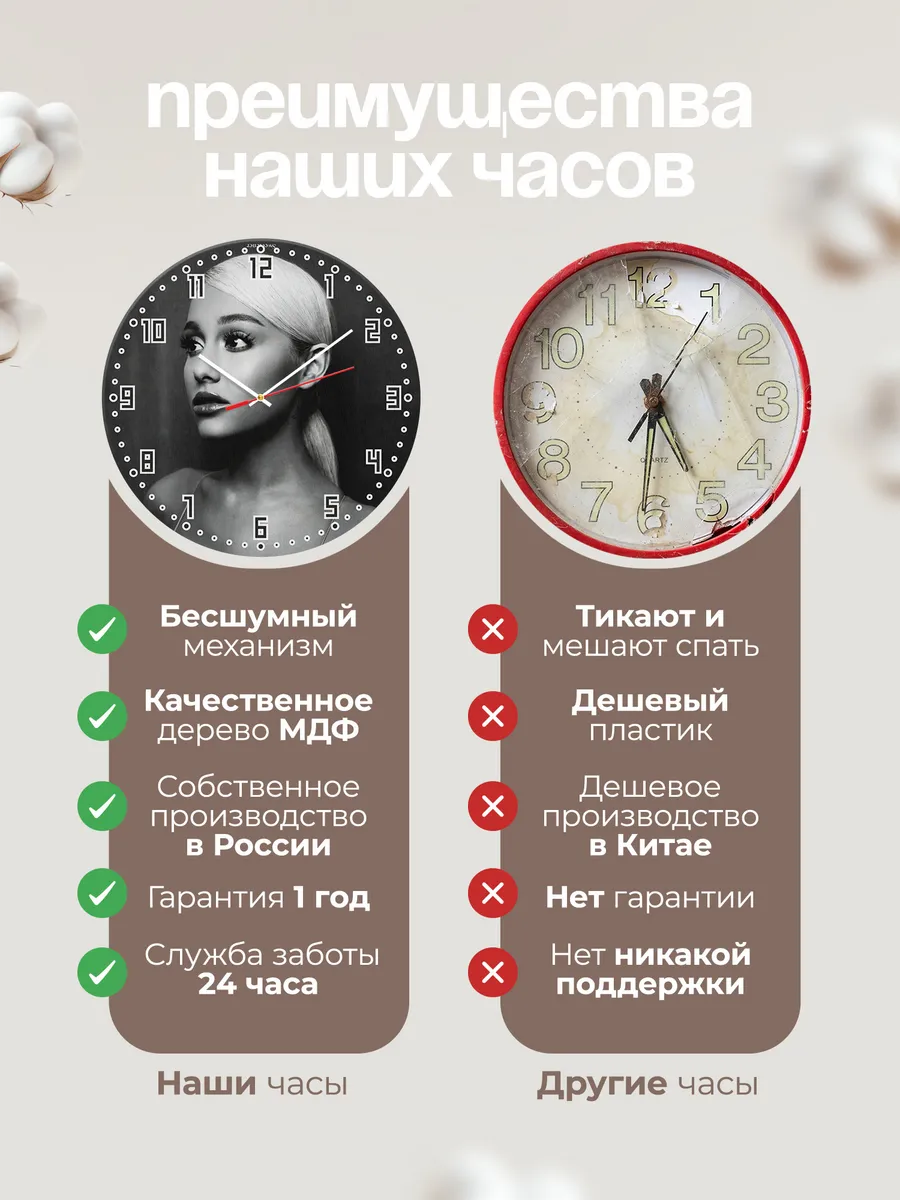 Часы настенные "Ariana Grande" — фото 2