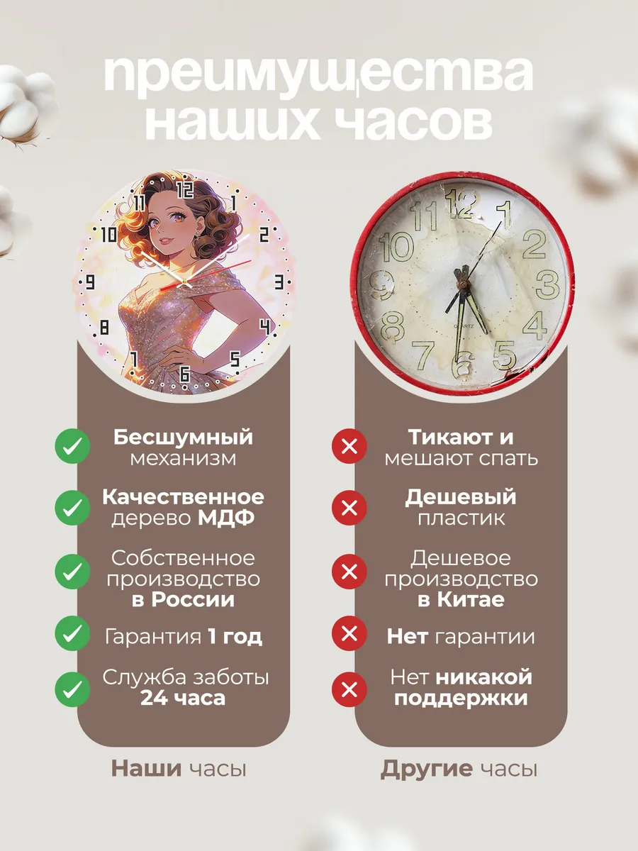 Часы настенные "Adele" — фото 2