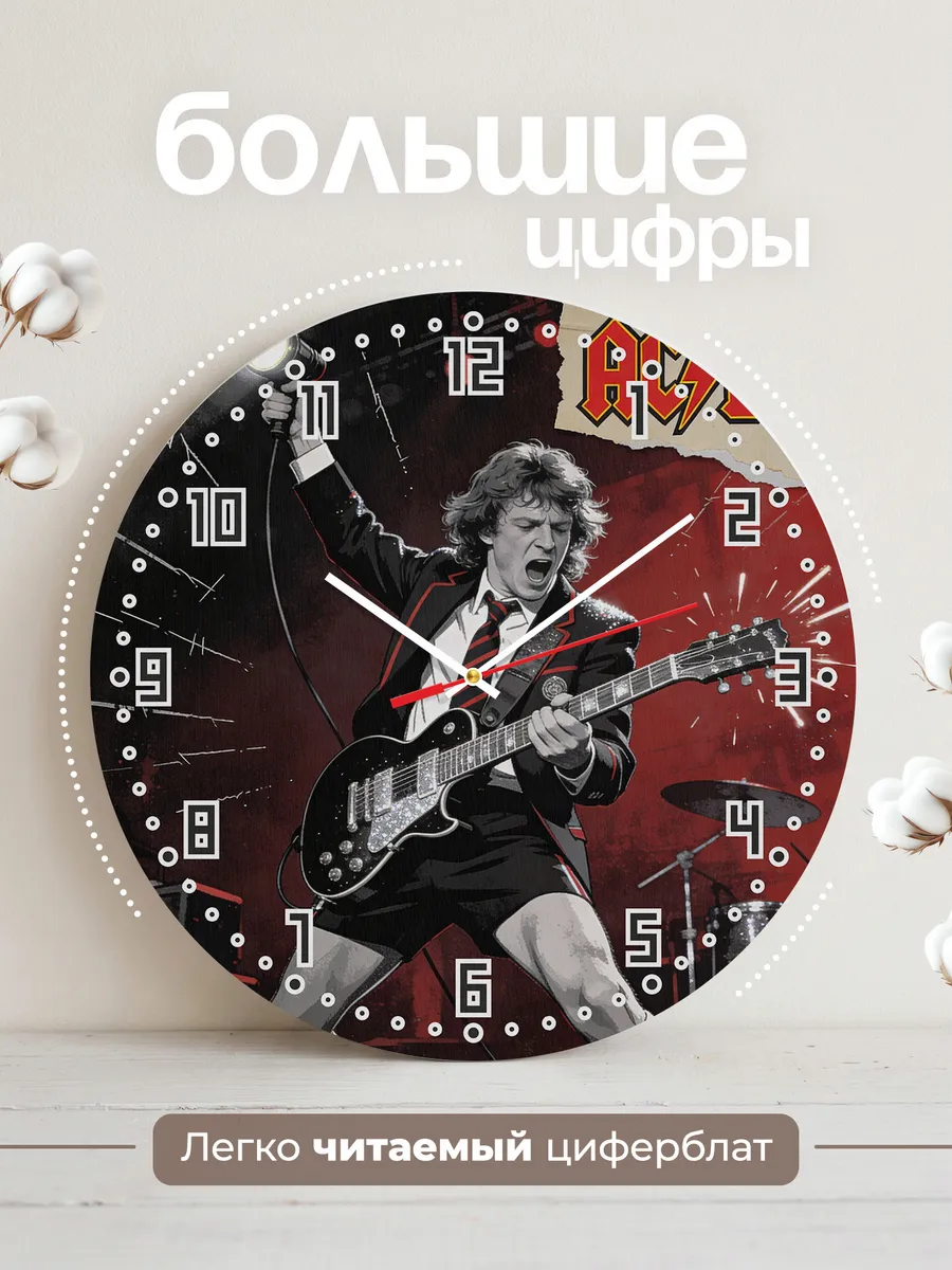 Часы настенные "Группа AC/DC" — фото 4