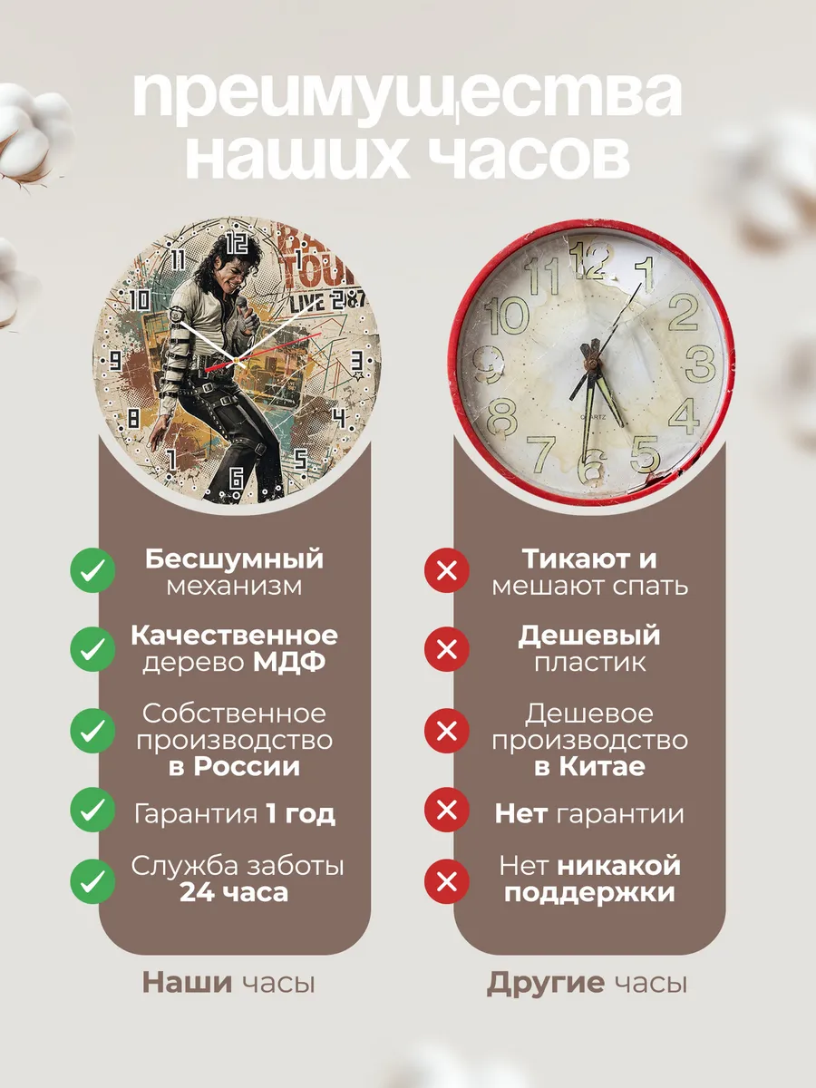 Часы настенные "Michael Jackson" — фото 2
