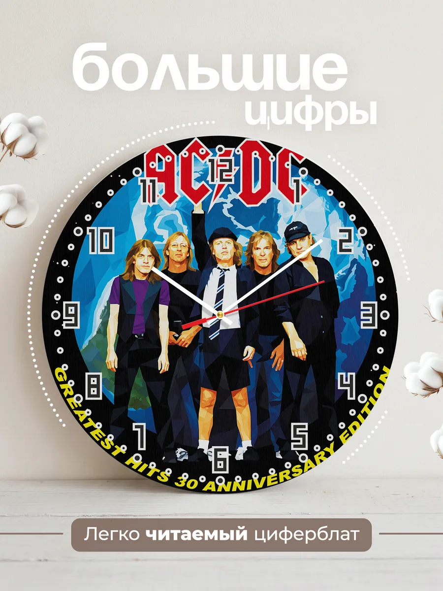 Часы настенные "AC/DC рок-группа" — фото 4