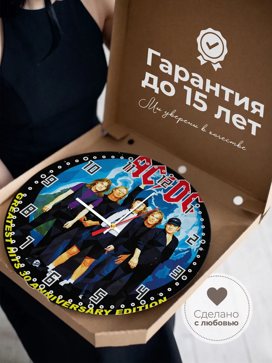 Часы настенные "AC/DC рок-группа" — фото 5