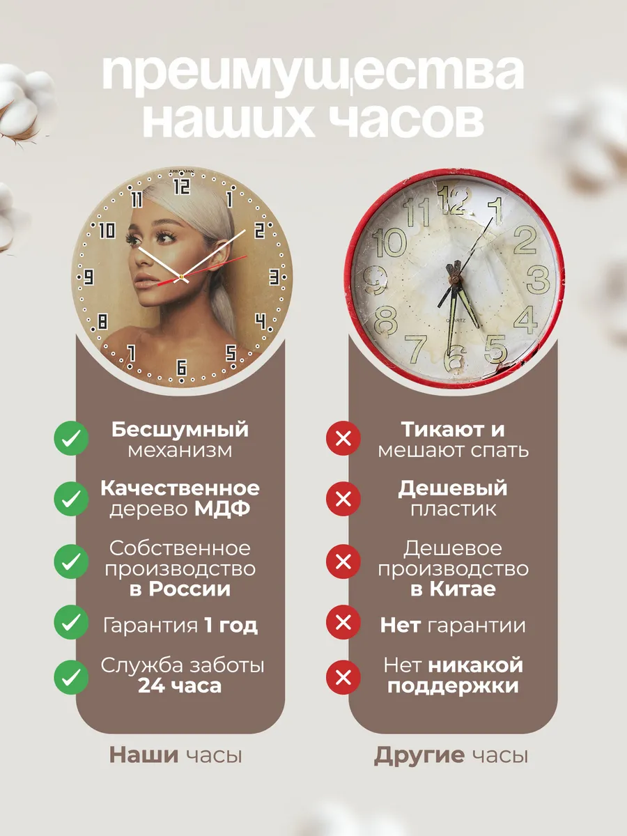 Часы настенные "Ariana Grande" — фото 2