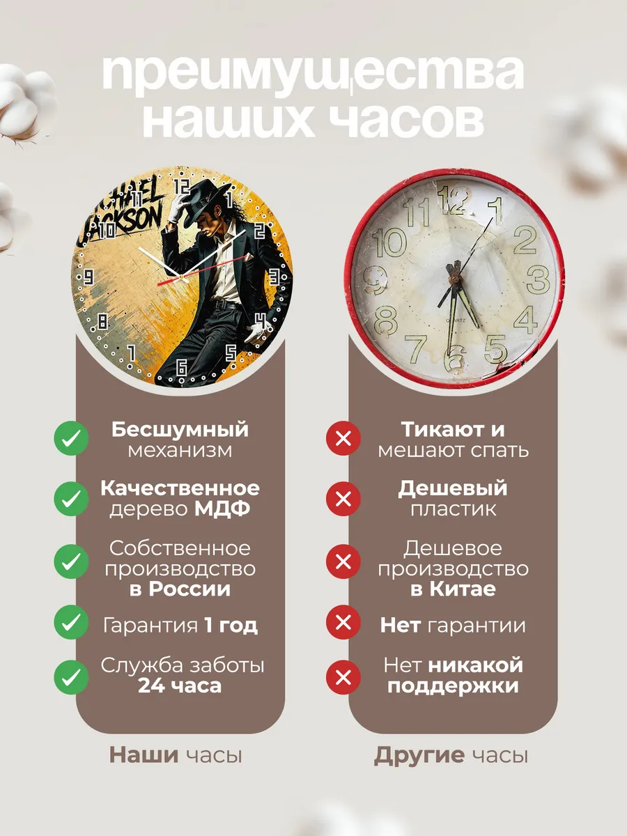 Часы настенные "Michael Jackson" — фото 9