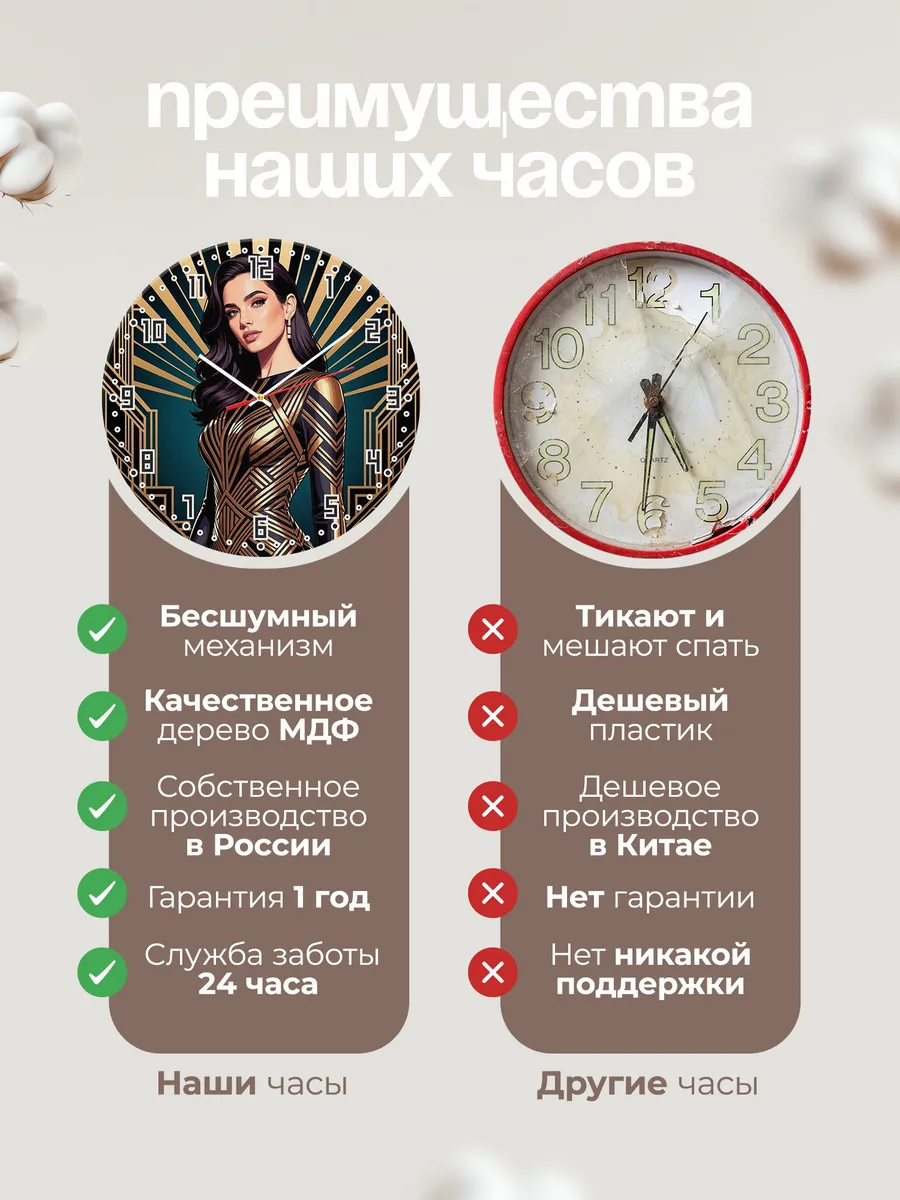 Часы настенные "Dua Lipa" — фото 2