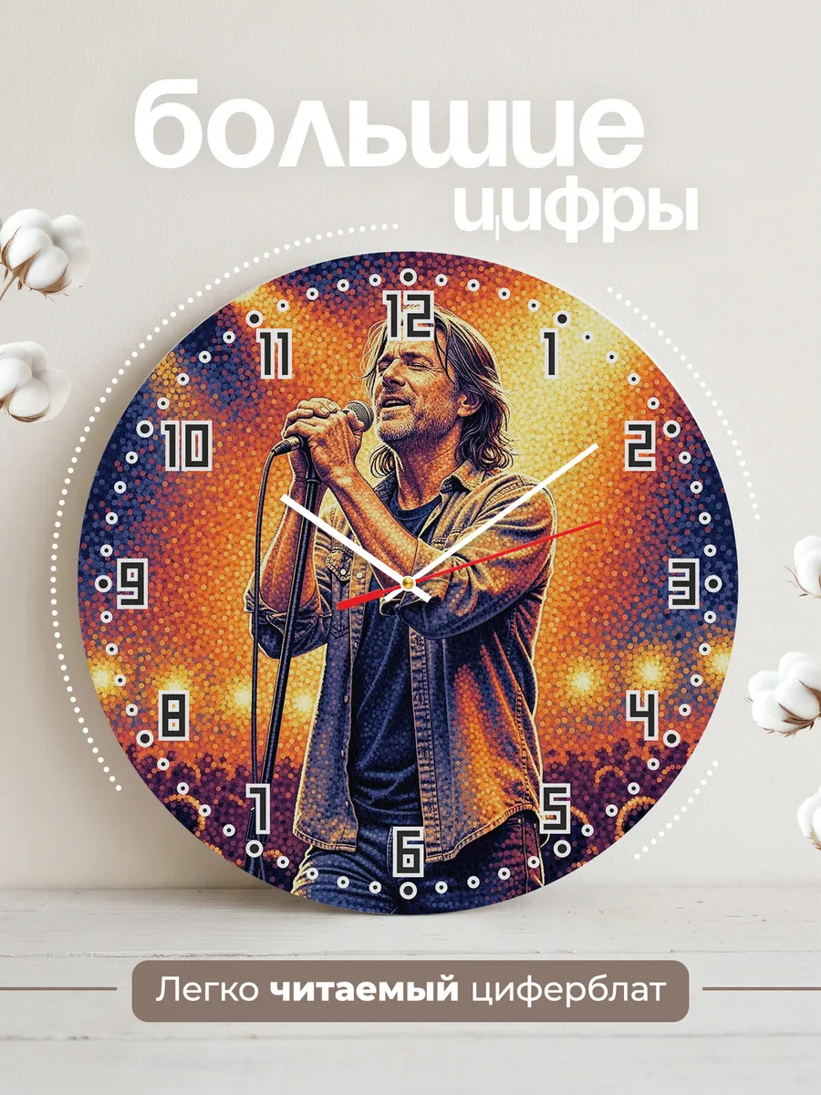 Часы настенные "Pearl Jam" гранж-легенда — фото 4