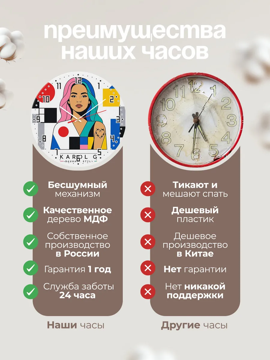 Часы настенные "Karol G" — фото 2