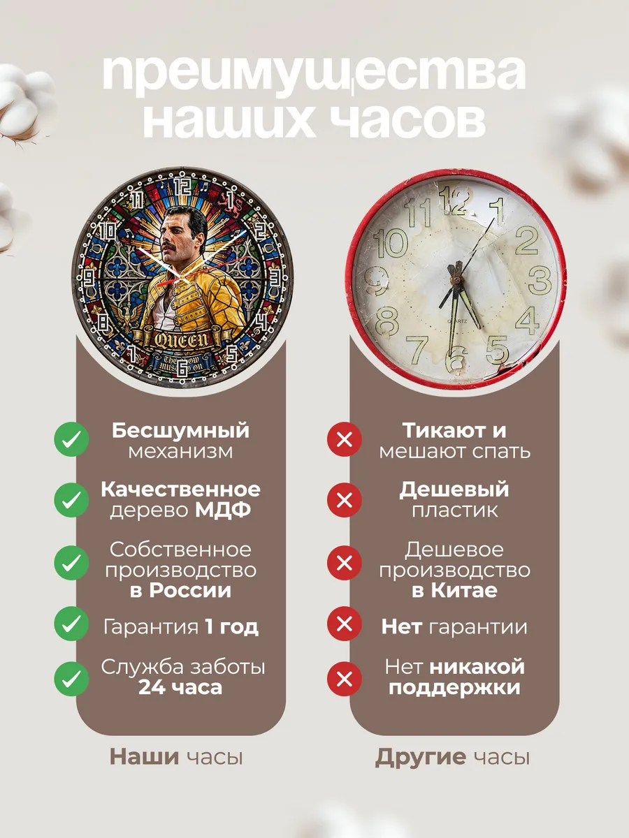 Часы настенные "Queen" — фото 2
