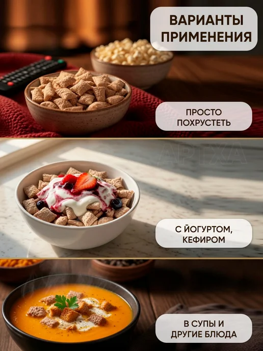 Витьба Ржаные отруби с гречкой клетчатка без сахара для похудения, 5 шт, фото 5