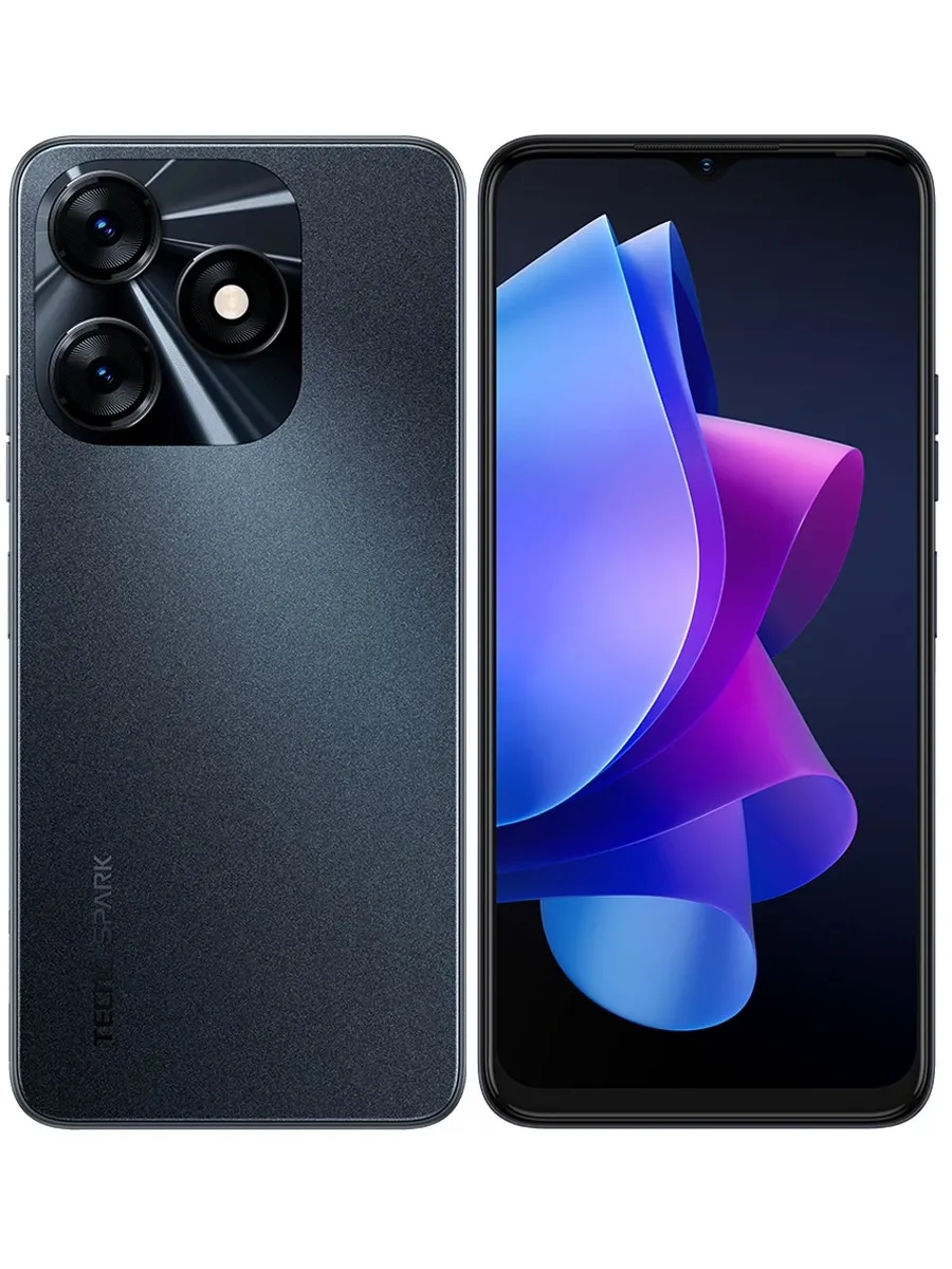 6.56" Смартфон Spark 10 KI5 4895180797729 LTE 8+128 черный TECNO 1302548521 купить за 40 937 ₽ в интернет‑магазине Wildberries