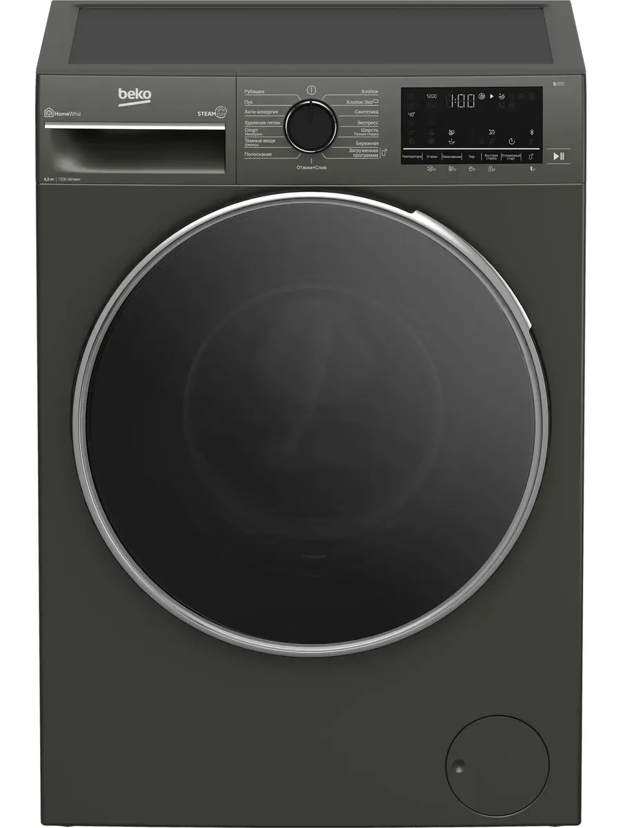 Стиральная машина B3WFR56H2A, 6.5 кг, инвертор Beko 1302639967 купить за 33 624 ₽ в интернет‑магазине Wildberries