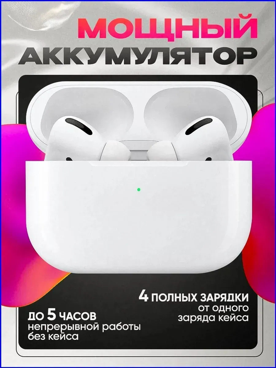 Наушники беспроводные с микрофоном Pods Pro 2 — фото 6