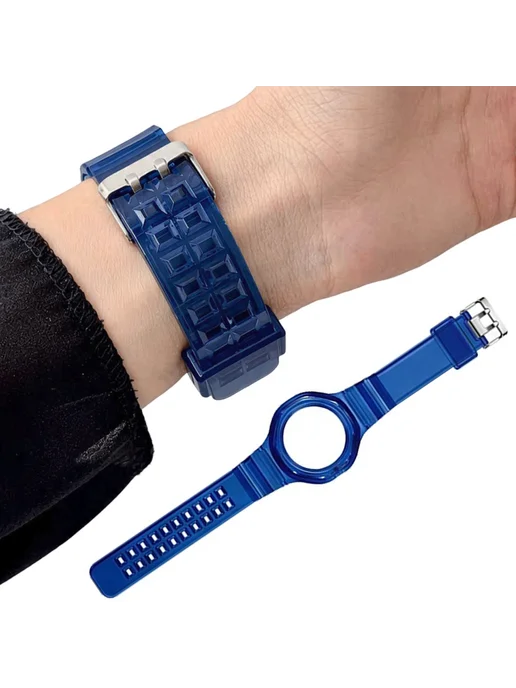 2в1 ремешки для Swatch для Royal POP, дышащие, метал. пряжка, вариант, фото 2