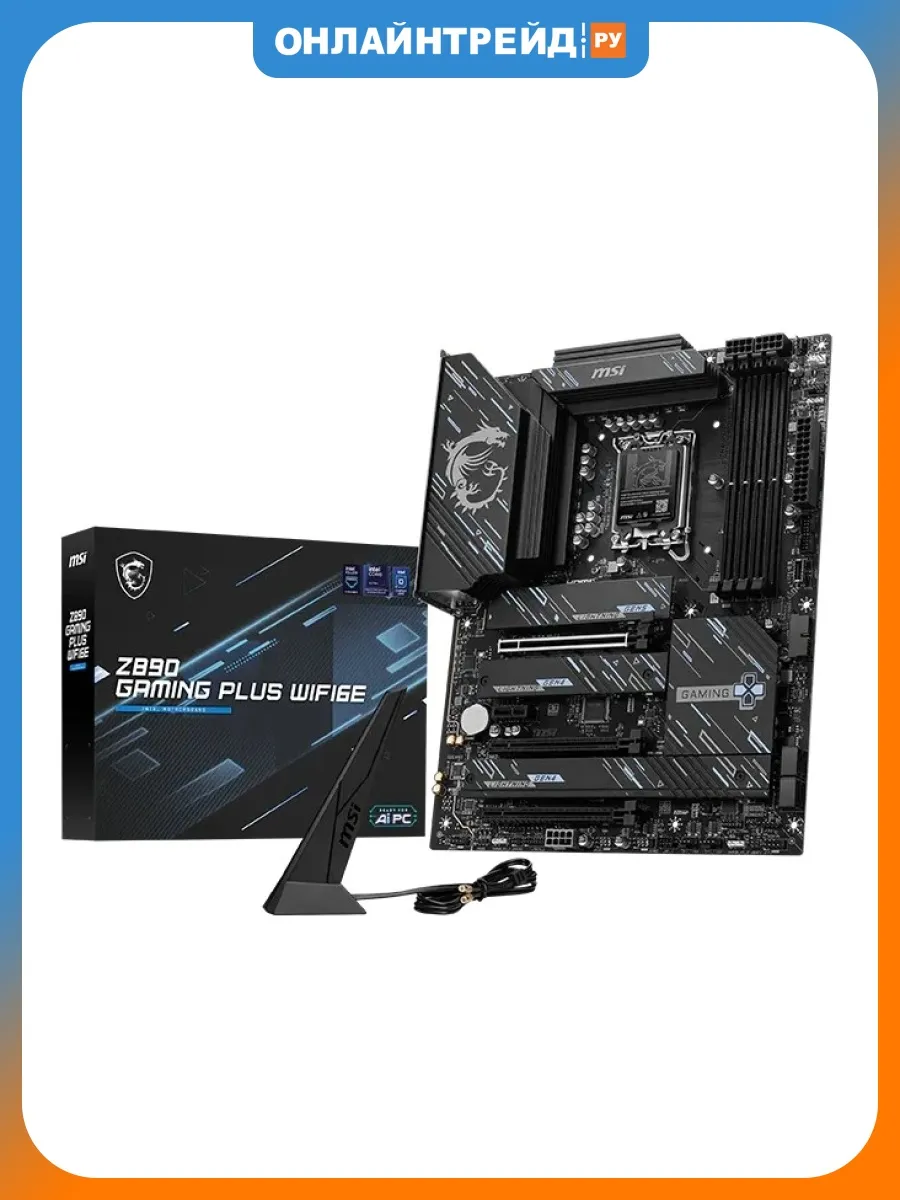 MSI Материнская плата Z890 GAMING PLUS WIFI6E (LGA1851, ATX)