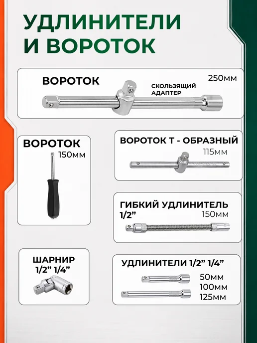 FORCE PRO Набор инструментов 78 предмет, вариант, фото 4