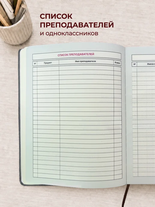Дневник школьный 1-11 класс, твердая обложка с резинкой, вариант, фото 5
