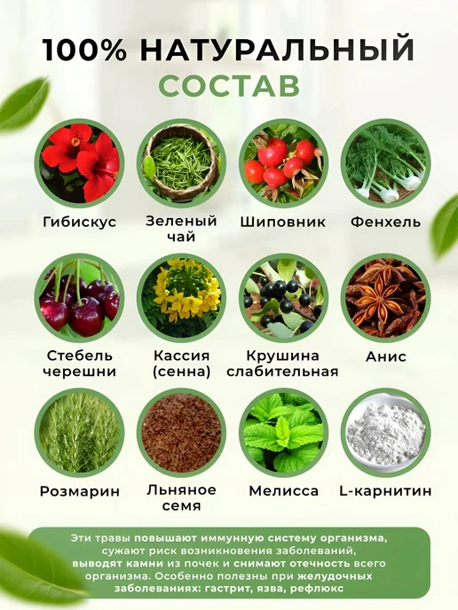 Чай для похудения Detox, 400 мл, фото 3