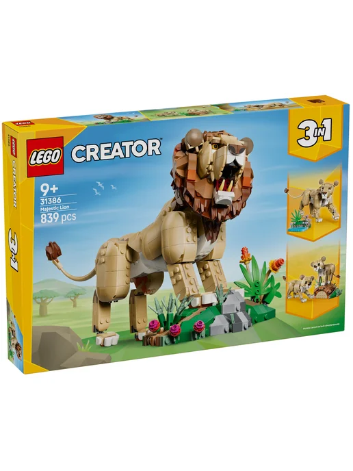 LEGO Конструктор Дикие животные Величественный лев CREATOR 31386, вариант, фото 3