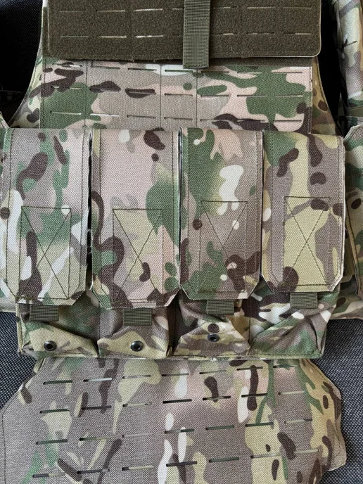 Тактическая баллистика Тактический бронежилет UNIVERSAL ARMOR в расцветке мультикам, зеленый, фото 3