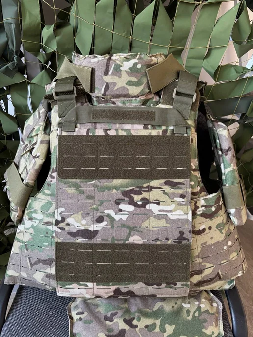 Тактическая баллистика Тактический бронежилет UNIVERSAL ARMOR в расцветке мультикам, зеленый, фото 4