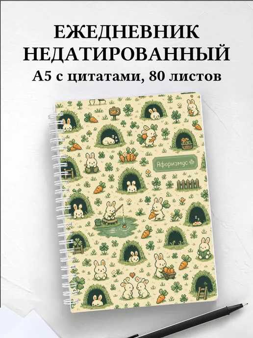 Ежедневник недатированный Кролики