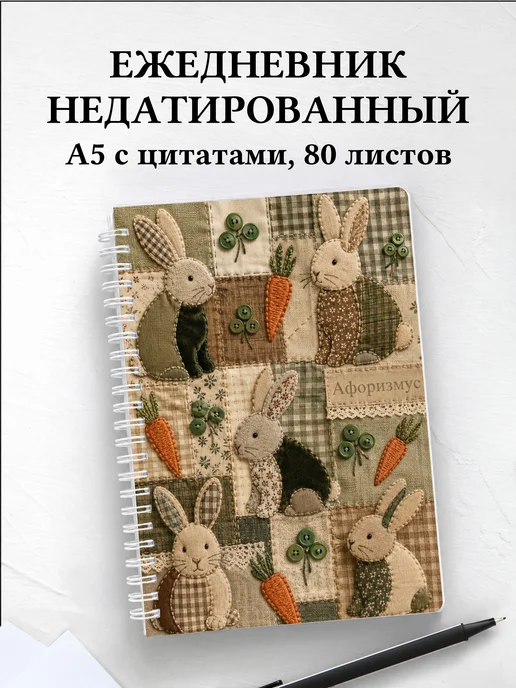 Ежедневник недатированный Кролики