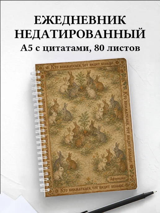 Ежедневник недатированный Кролики