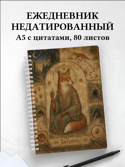 Ежедневник недатированный Лисы