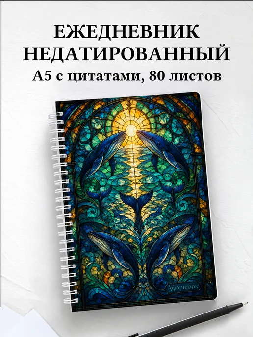 Ежедневник недатированный Киты