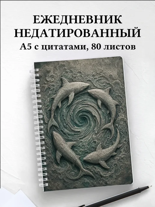 Ежедневник недатированный Акулы