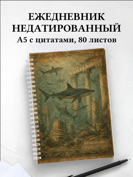 Ежедневник недатированный Акулы