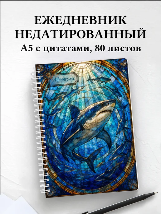 Ежедневник недатированный Акулы