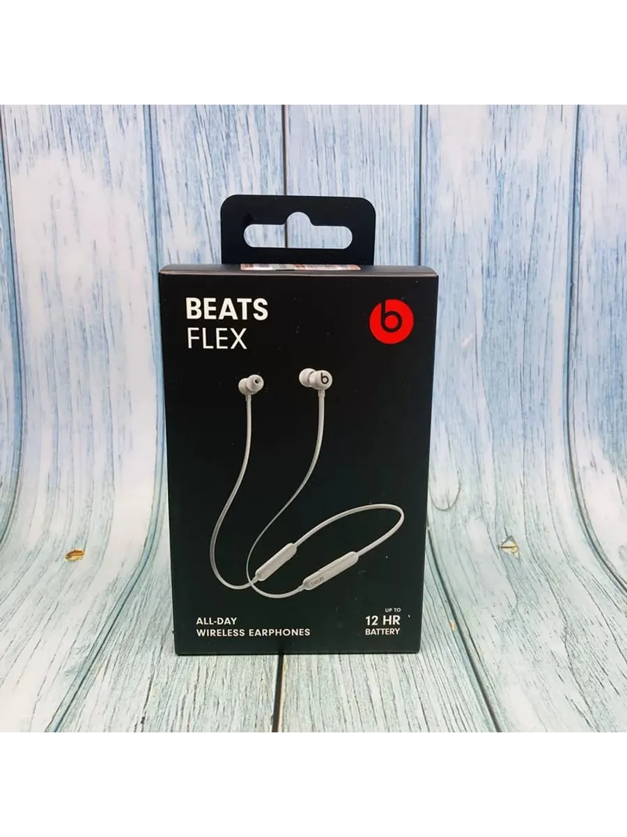 Беспроводные наушники Beats Flex, серый Нет бренда 1305717045 купить за 5 234 ₽ в интернет‑магазине Wildberries