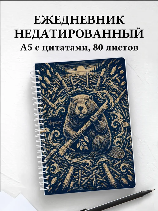 Ежедневник недатированный Бобры