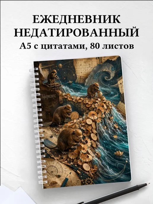 Ежедневник недатированный Бобры