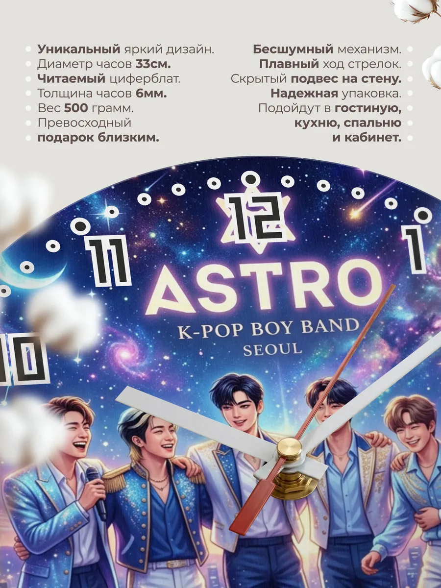 Часы настенные "ASTRO" — фото 3