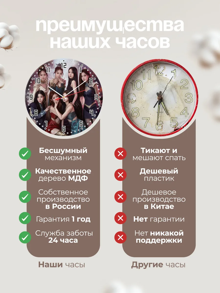 Часы настенные "Classy Y" — фото 2
