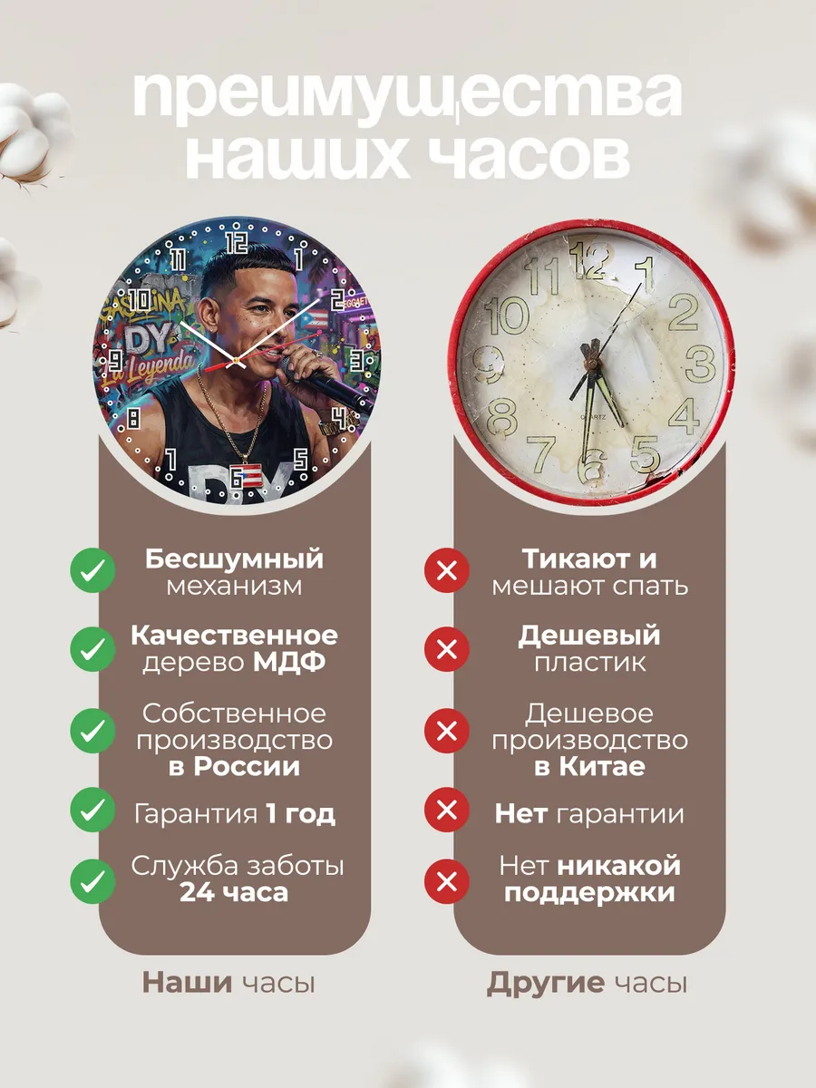 Часы настенные "Daddy Yankee" — фото 2