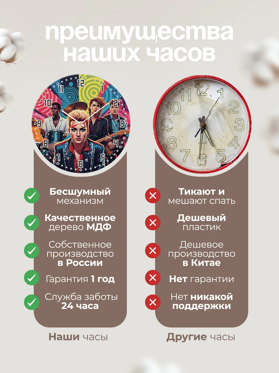 Часы настенные "Culture Club" — фото 2