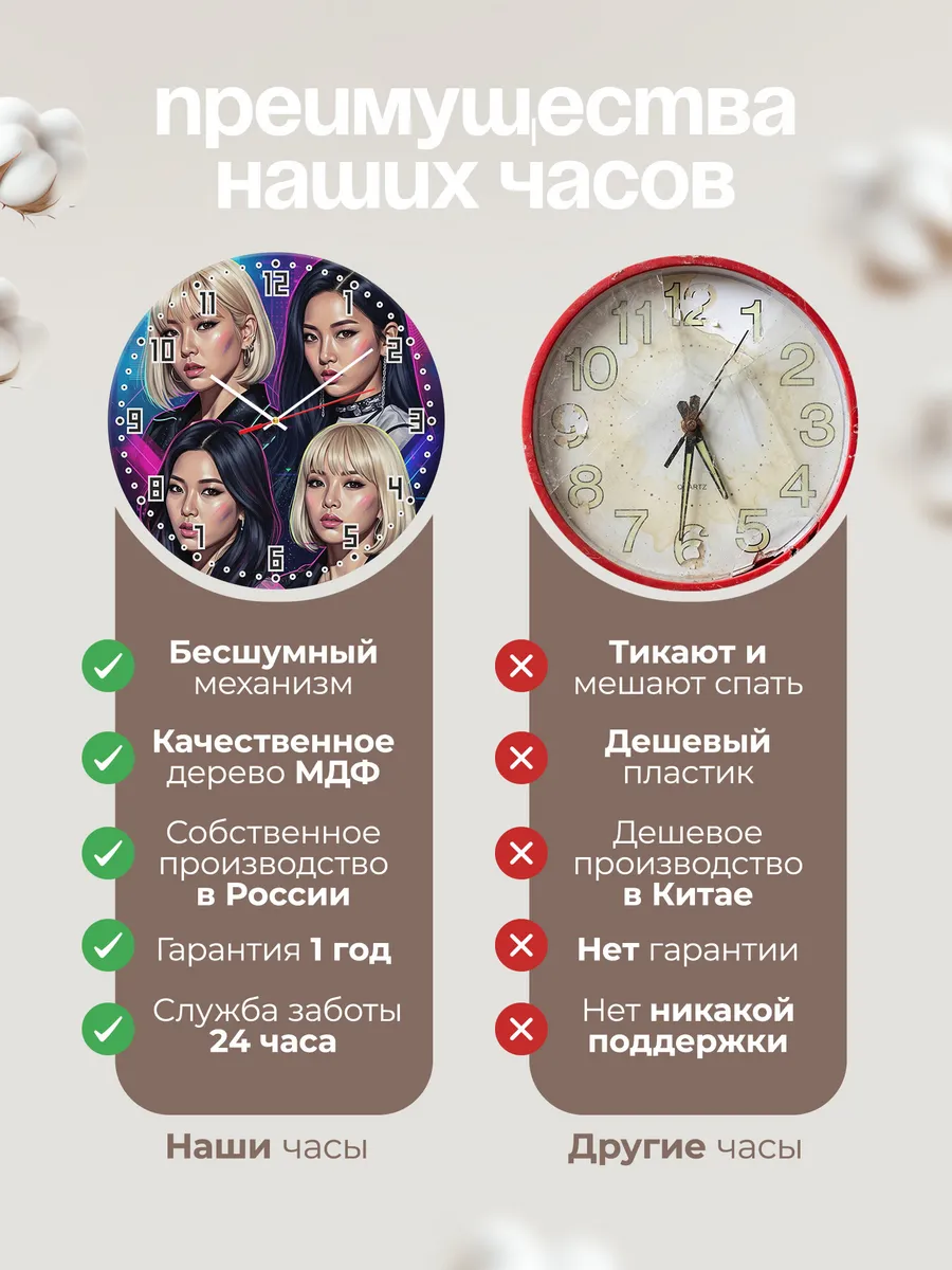 Часы настенные "Группа 2NE1" — фото 2