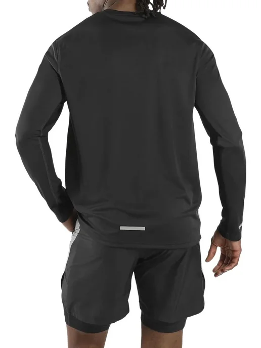 Reebok Лонгслив Identity Long Sleeve Vector T-Shirt, черный, фото 2