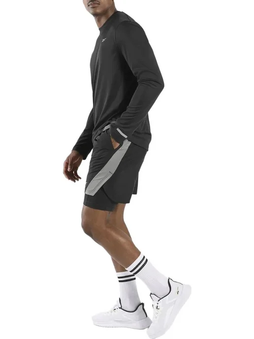 Reebok Лонгслив Identity Long Sleeve Vector T-Shirt, черный, фото 3