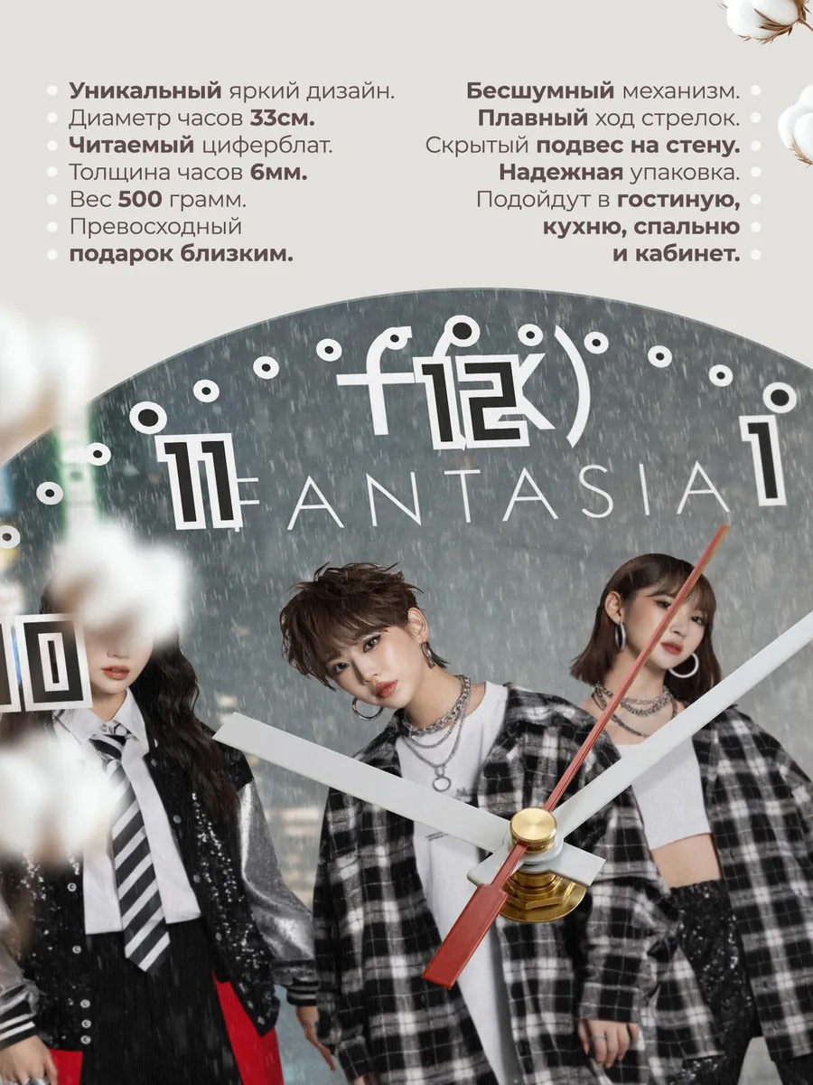 Часы настенные "f(x)" — фото 3
