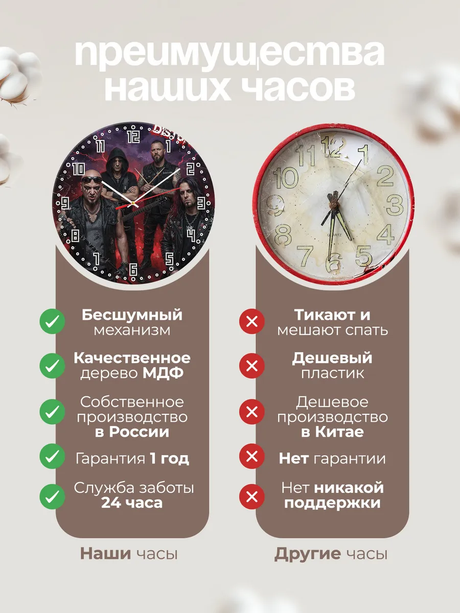 Часы настенные "Disturbed" — фото 2