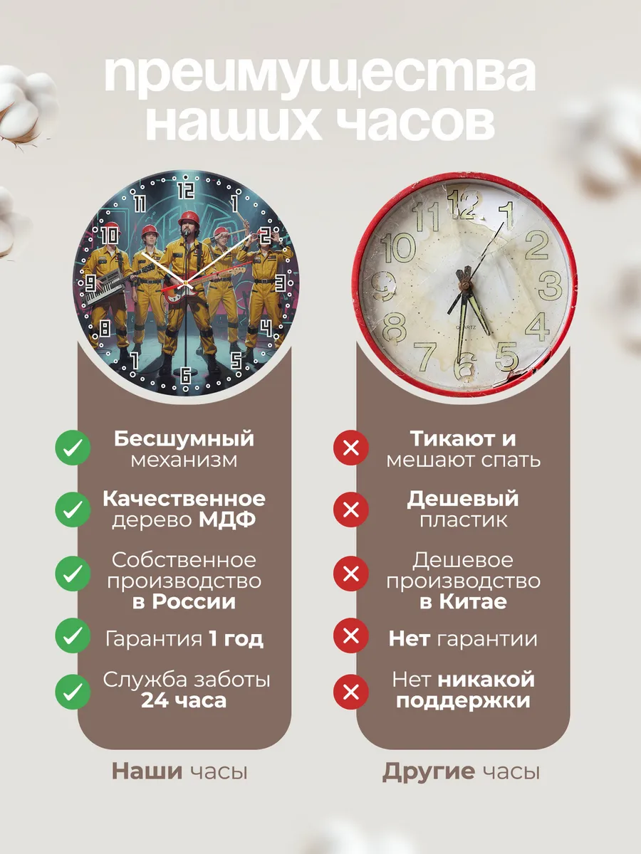 Часы настенные "Devo" — фото 2